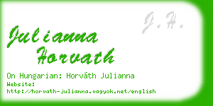 julianna horvath business card